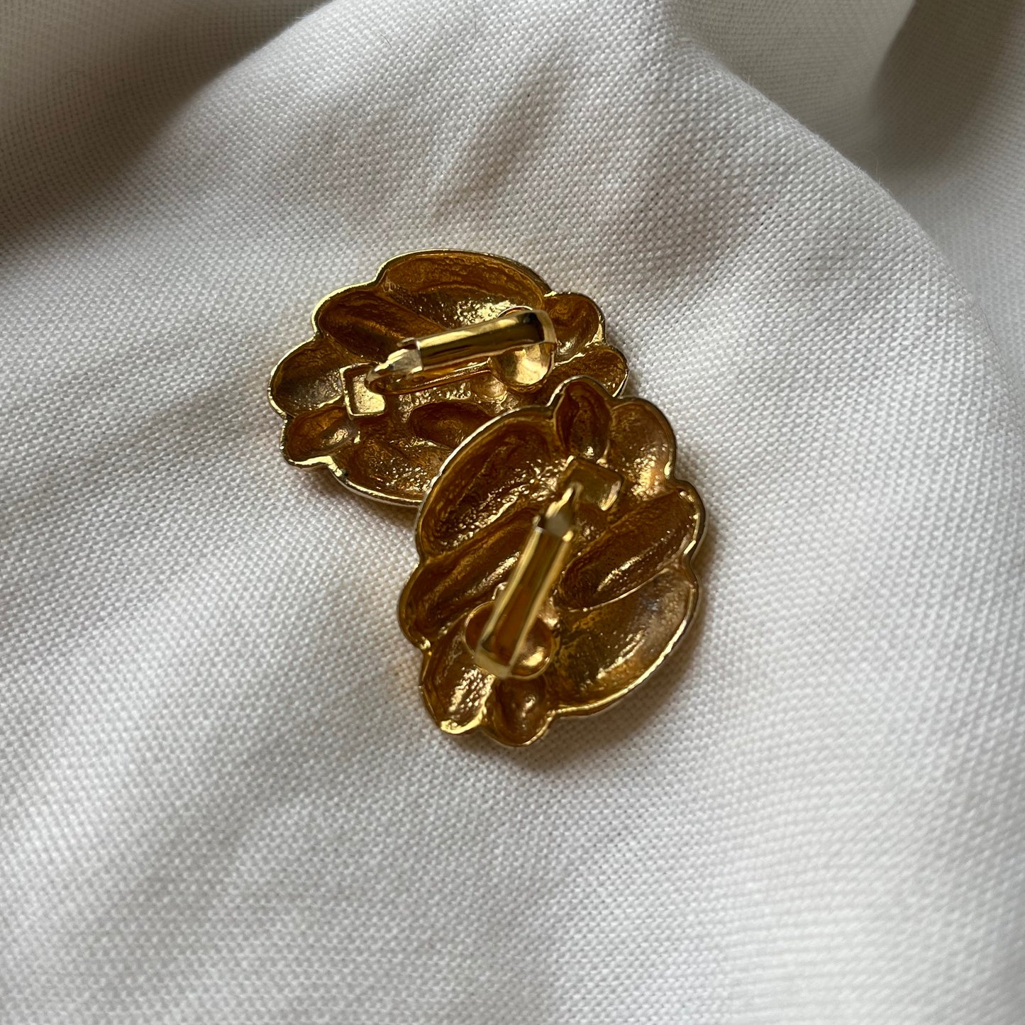 brincos vintage shell