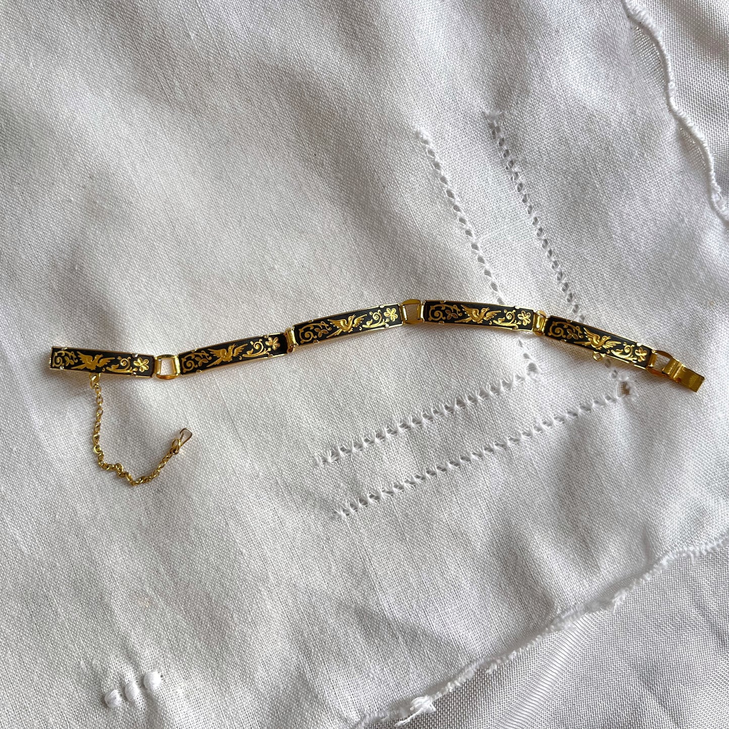 pulseira damasquinada