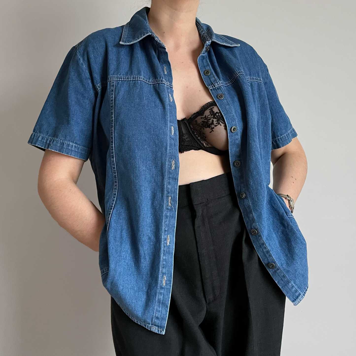 camisa jeans vintage