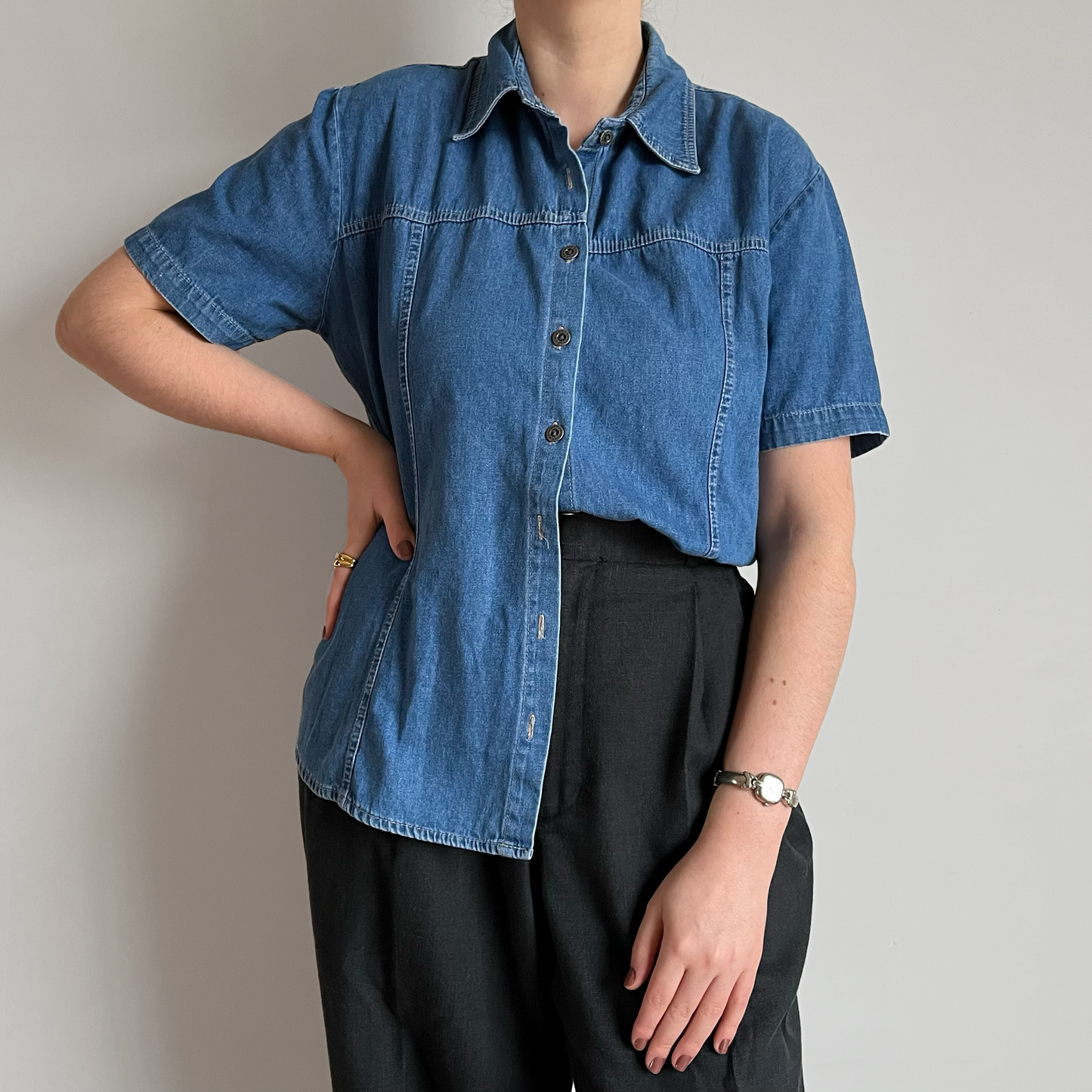camisa jeans vintage