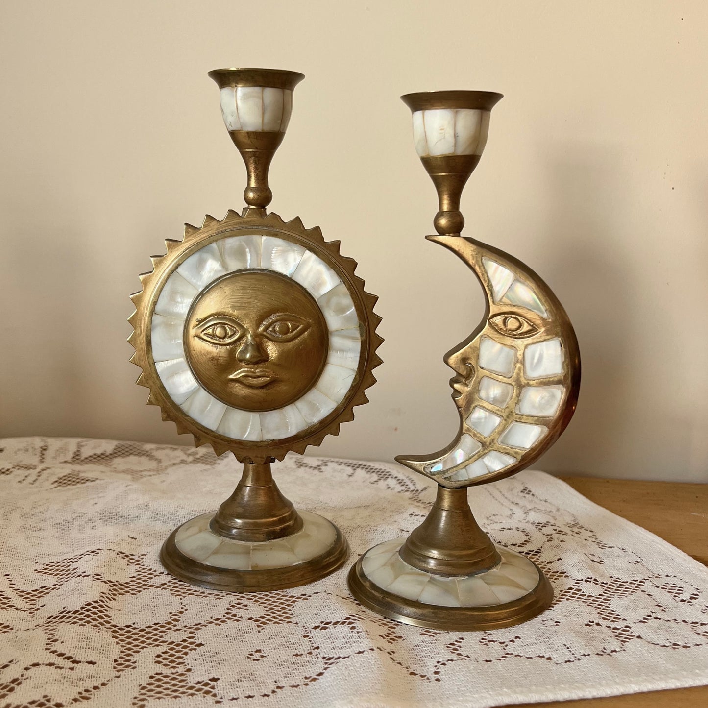 castiçais vintage