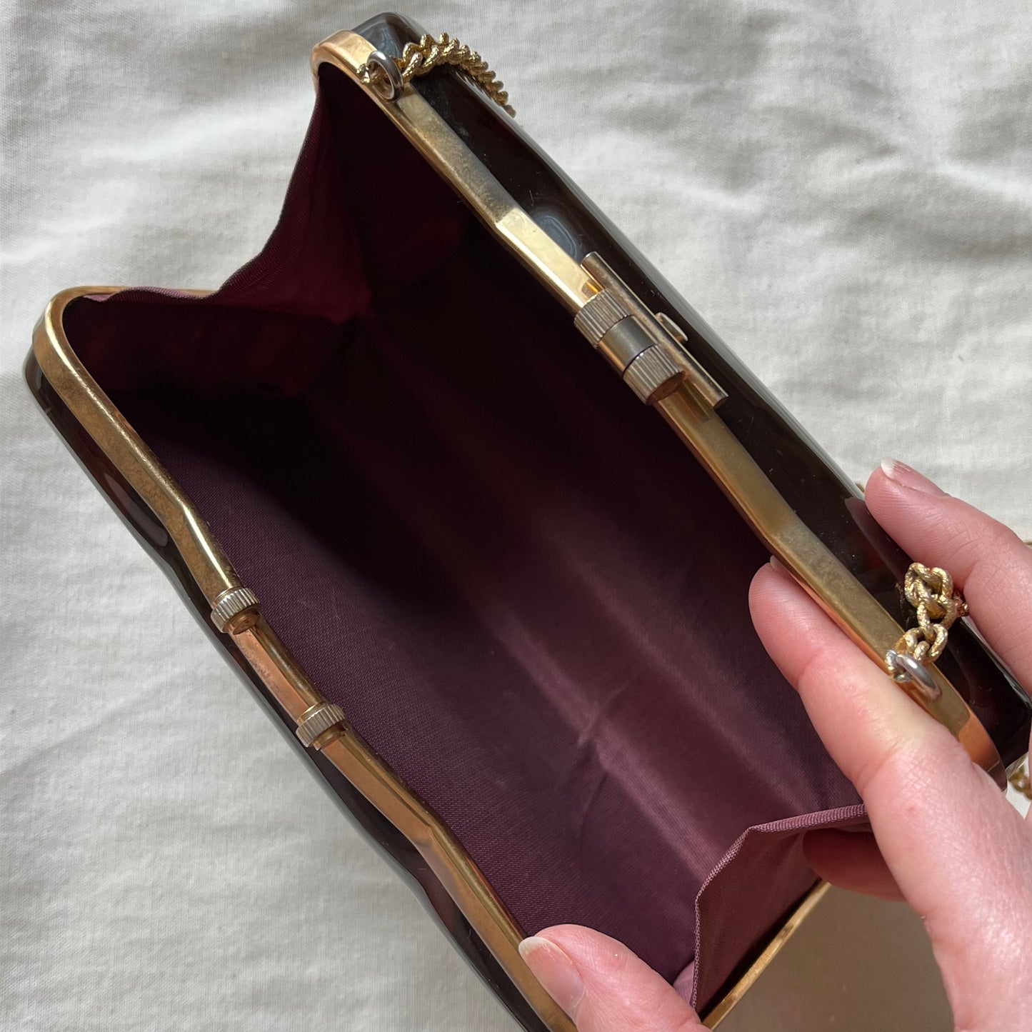 bolsa vintage tortoise