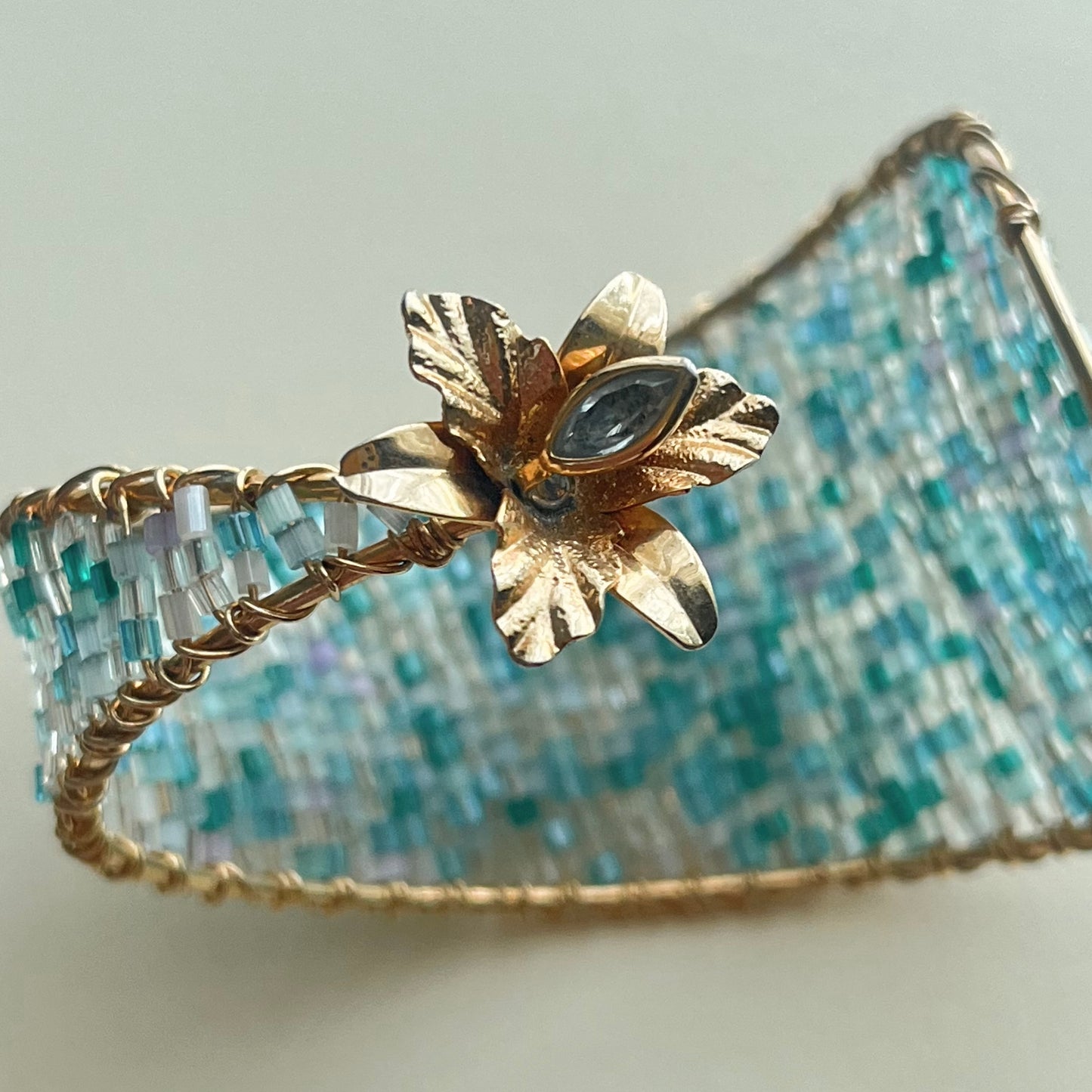 bracelete 'flor celeste'