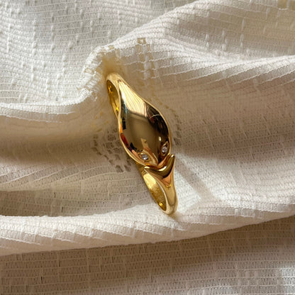 relógio serpente dourado
