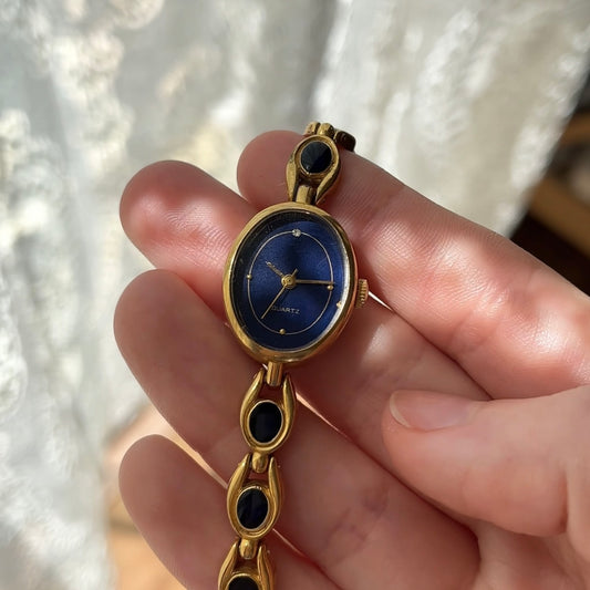relógio quartz azul