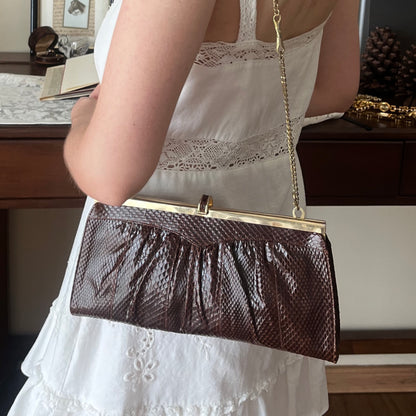 bolsa vintage lizard