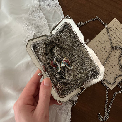 bolsa malha de metal