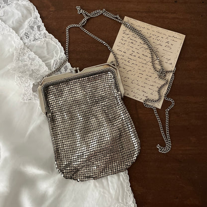 bolsa malha de metal