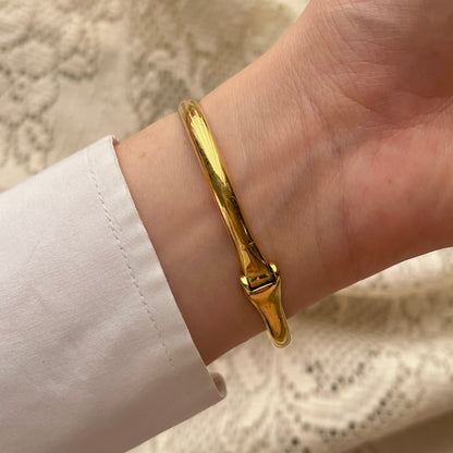 relógio serpente dourado