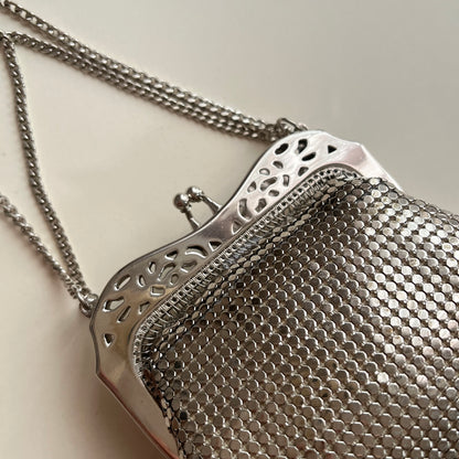 bolsa vintage prateada