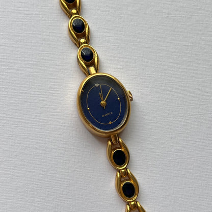 relógio quartz azul