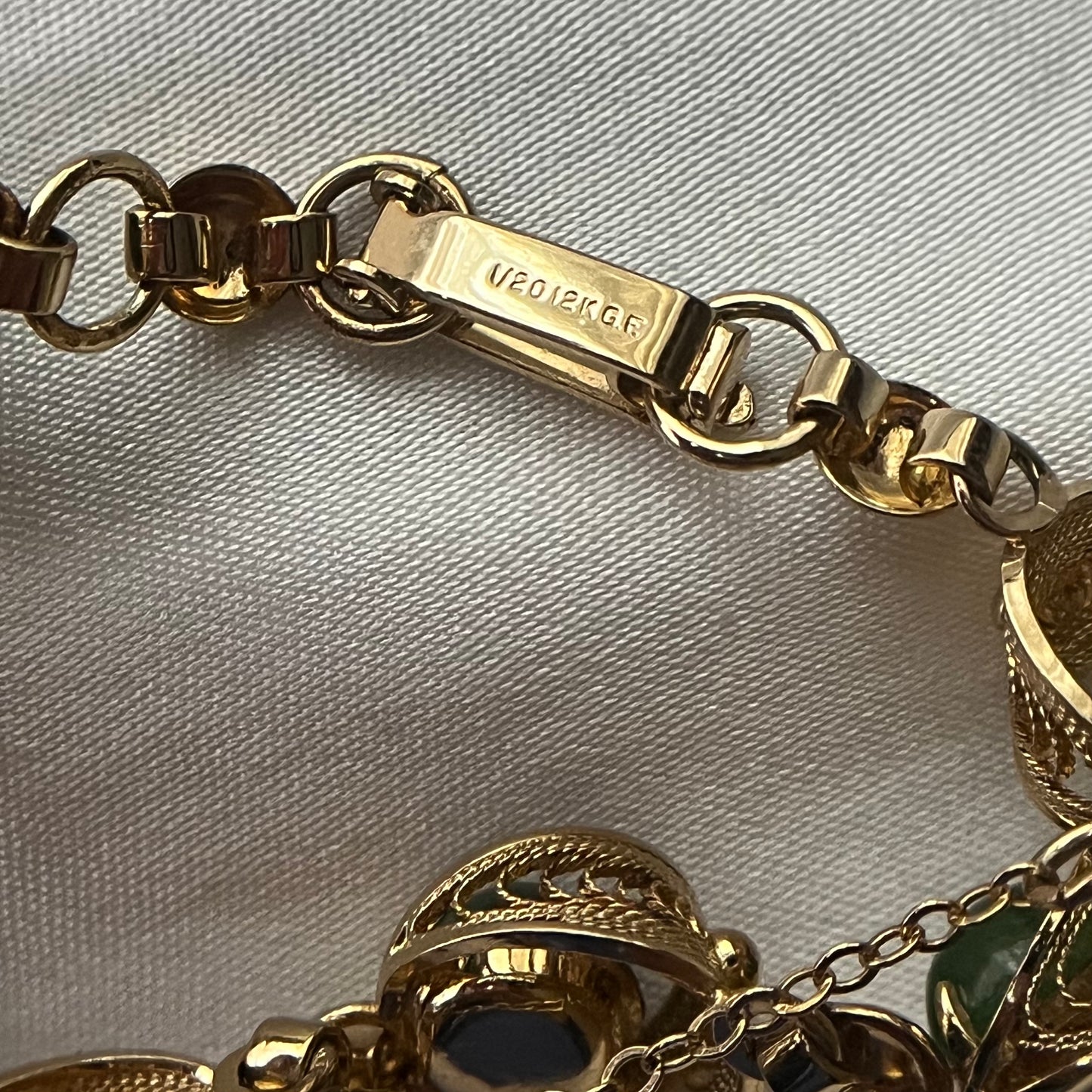 pulseira jade filigrana