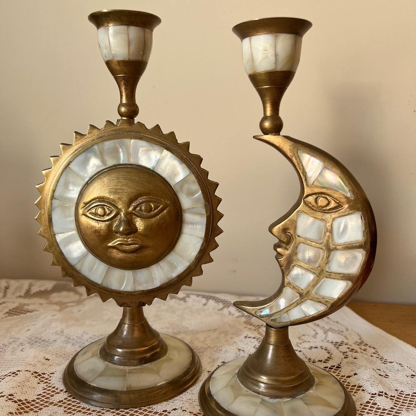 castiçais vintage