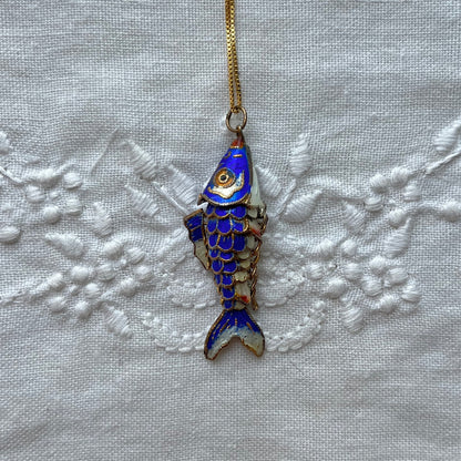 pingente peixe azul cobalto II