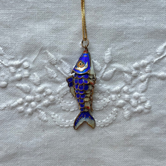 pingente peixe azul cobalto II