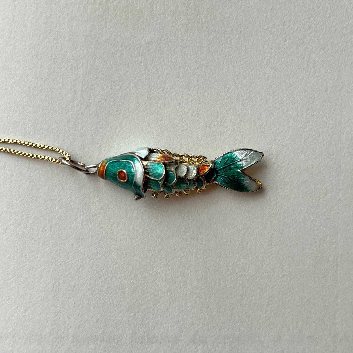 pingente peixe verde jade