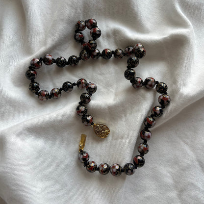 colar pérolas cloisonné