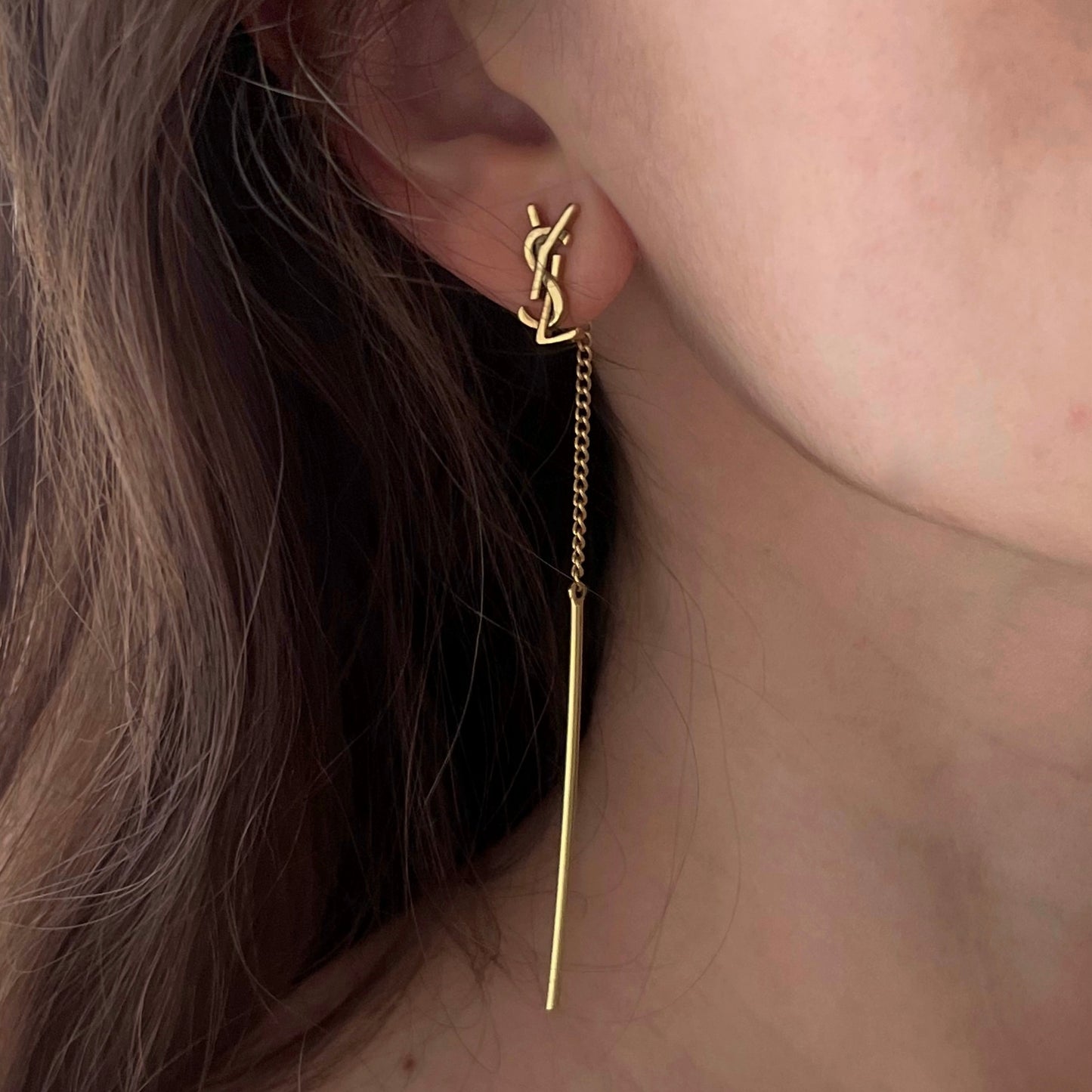 brincos yves saint laurent