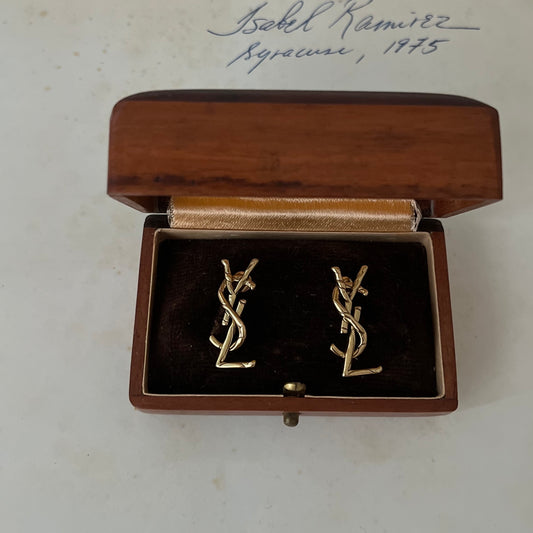 brincos Yves Saint Laurent