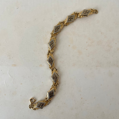 pulseira damasquinada