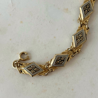 pulseira damasquinada