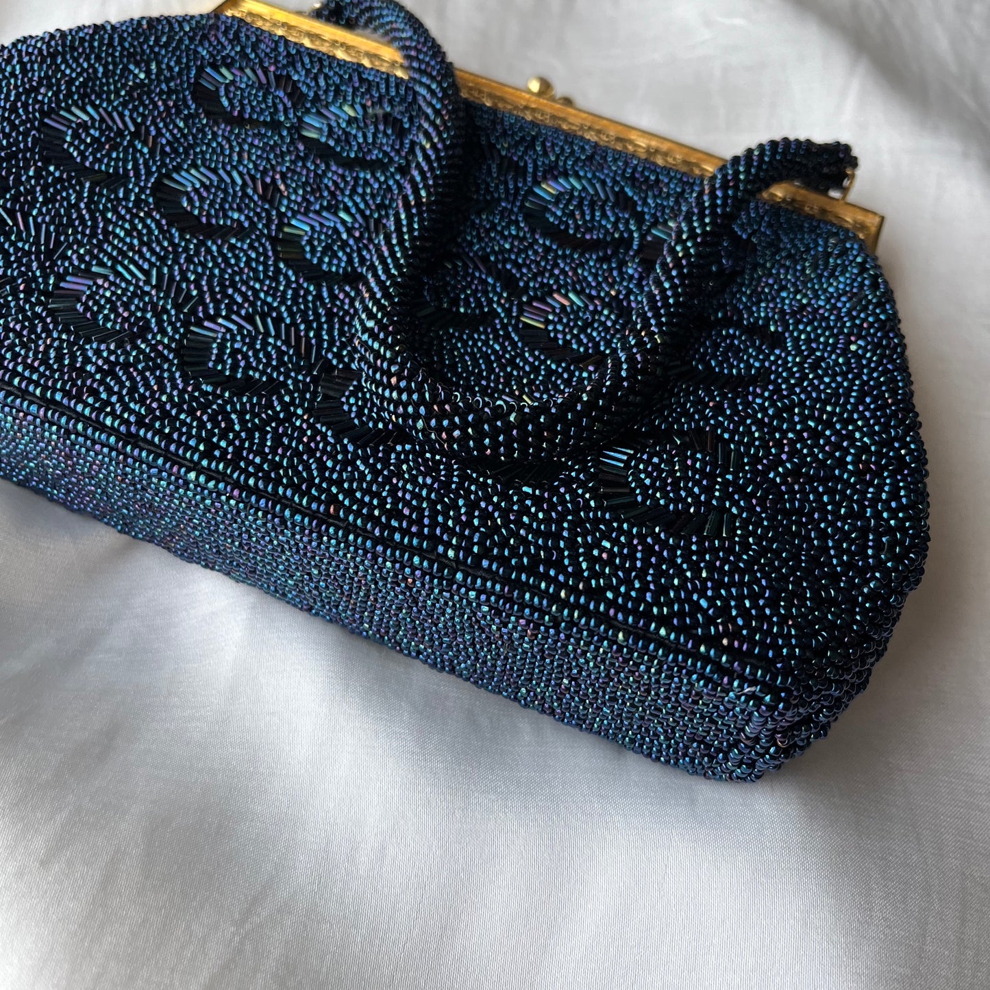 bolsa vintage azul