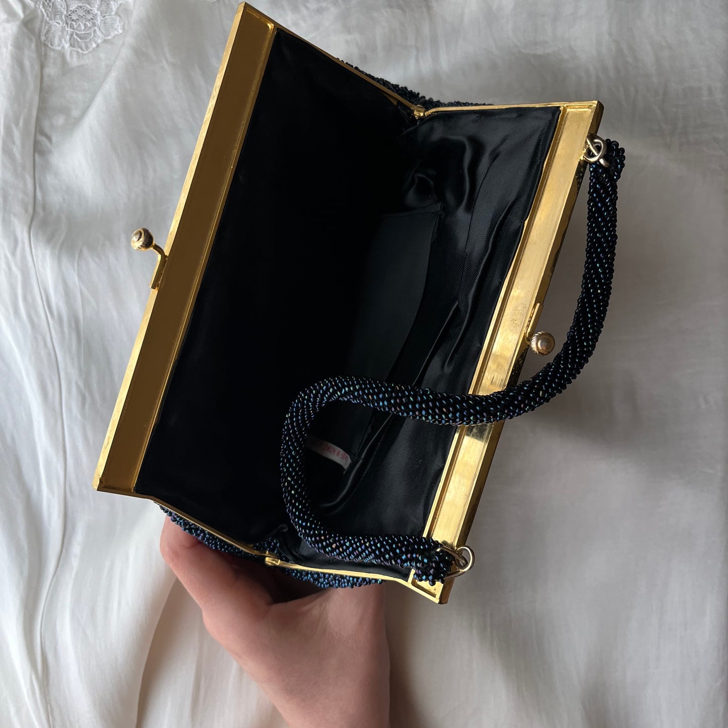 bolsa vintage azul