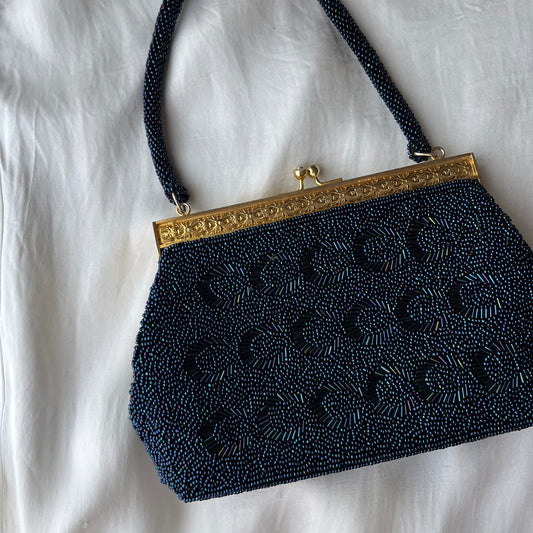bolsa vintage azul
