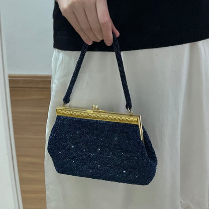 bolsa vintage azul
