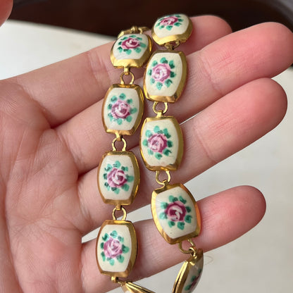 colar vintage esmaltado