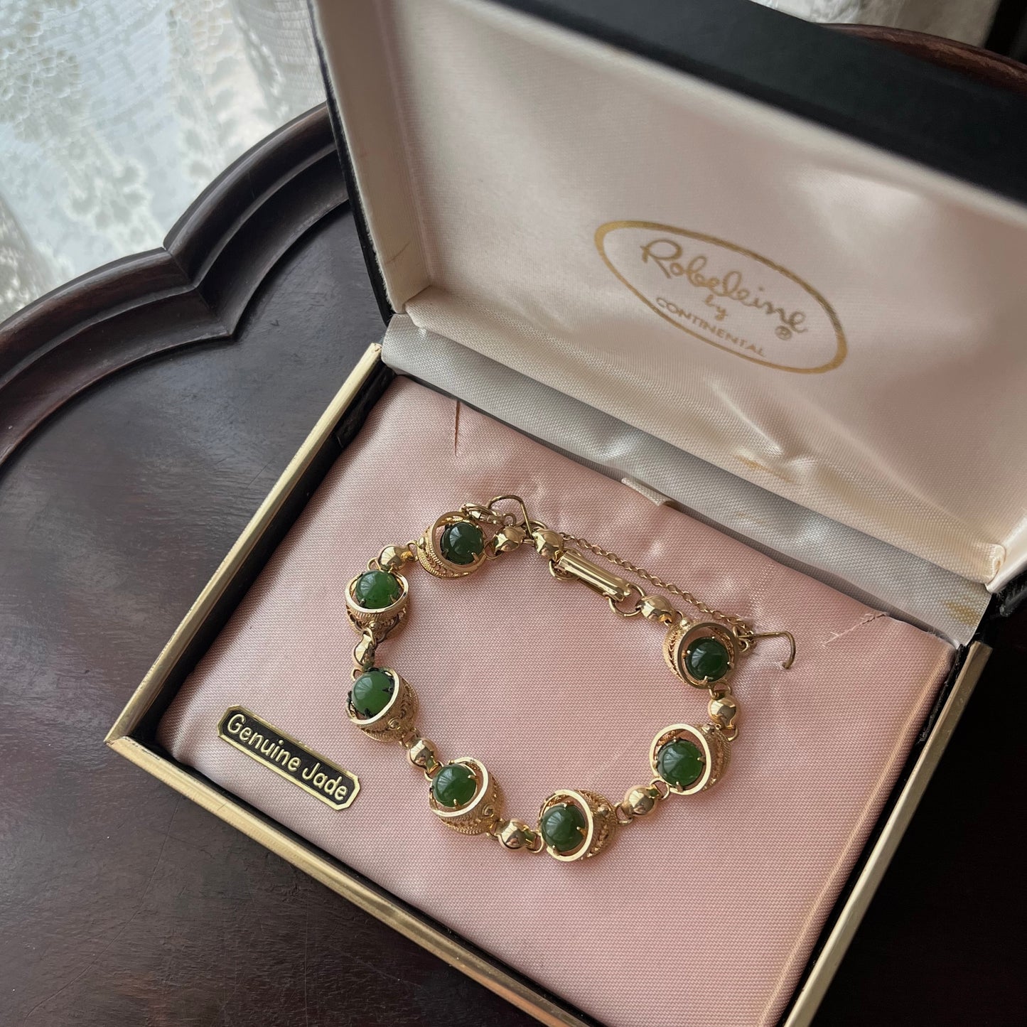 pulseira jade filigrana