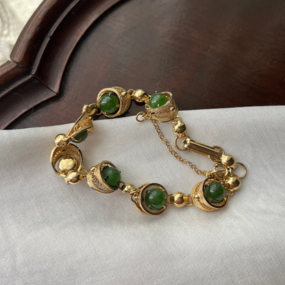 pulseira jade filigrana