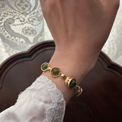 pulseira jade filigrana