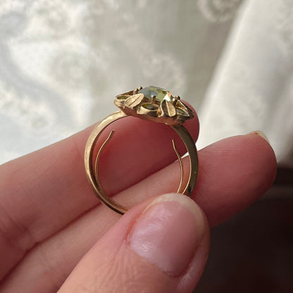 anel vintage vert