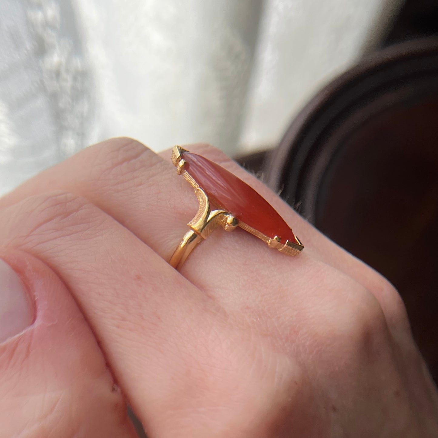 Avon Carnelian Ring